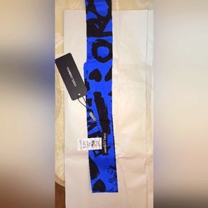 Brand New DOLCE & GABBANA Silk Blue And Black scarf